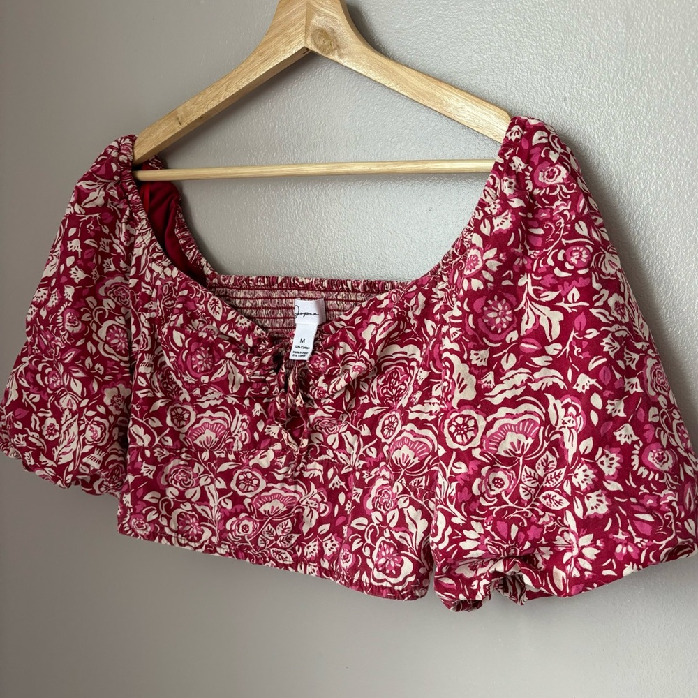 Floral Cropped Blouse